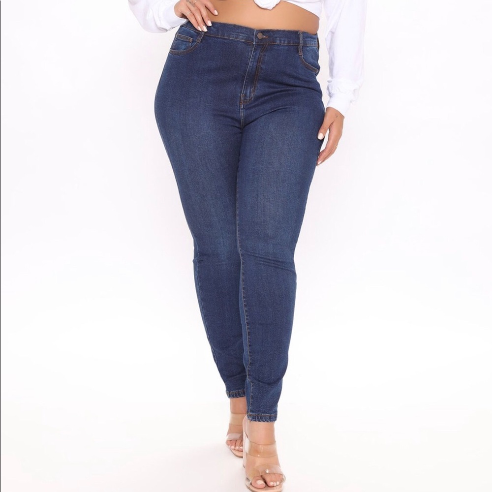 Fashion Nova Dark Blue Jeans